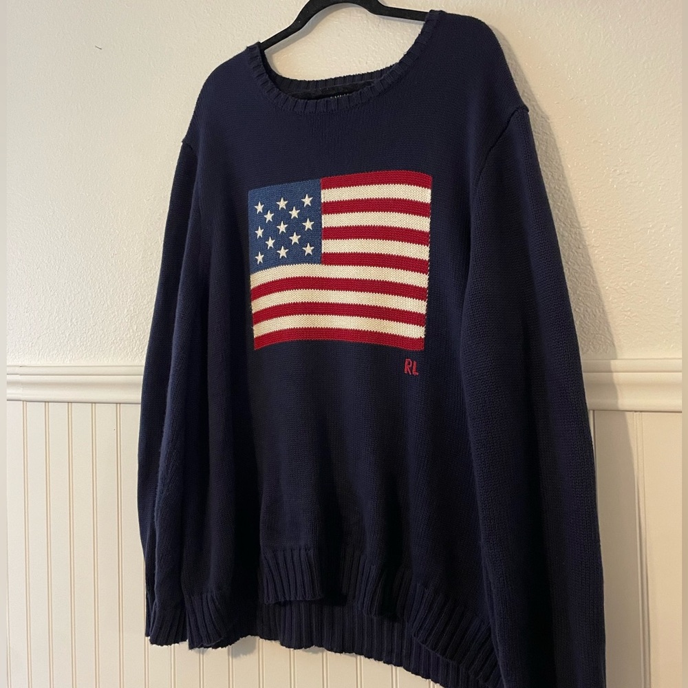 Ralph Lauren American Flag Sweater